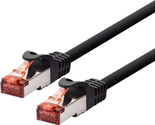 LOGON TCF66F003BL kabel sieciowy Czarny 0,3 m Cat6a F/UTP (FTP)