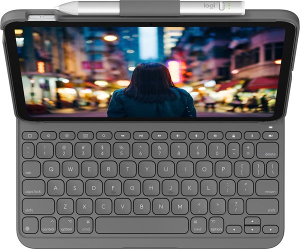 Logitech Logitech Slim Folio Szary Bluetooth QWERTZ Niemiecki