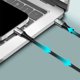 LogiLink USB 3.2 Gen2x2 Type-C-Kabel, C/M zu C/M LED 2m sw