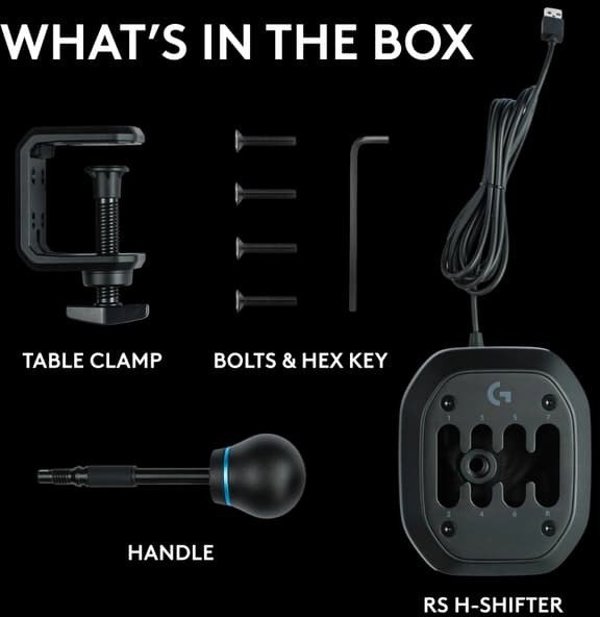 Logitech RS H-SHIFTER/BLACK - N/A - WWI-9006