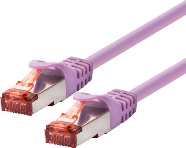 LOGON TCF66F003V kabel sieciowy Fioletowy 0,3 m Cat6a F/UTP (FTP)