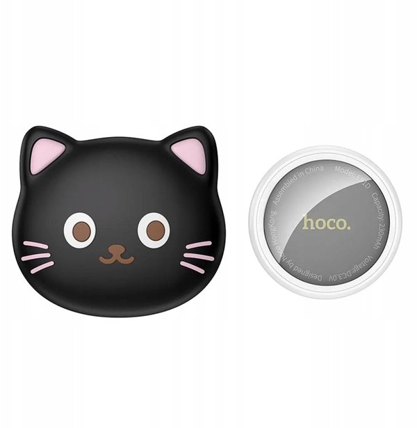 Εντοπιστής Συμβατός με Apple Find My Hoco Σχήμα Γάτας E91D Μαύρος