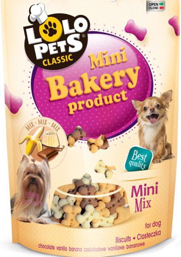 Lolo Pets Classic Ciastka - Kosci mini mix S