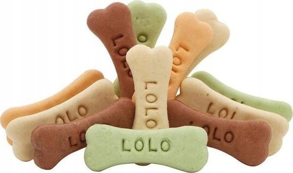Lolo Pets Classic Μπισκότα Σκύλου Κόκκαλο Mix, Φυσικά Λιχουδιά Επιβράβευσης για Σκύλους, 2kg