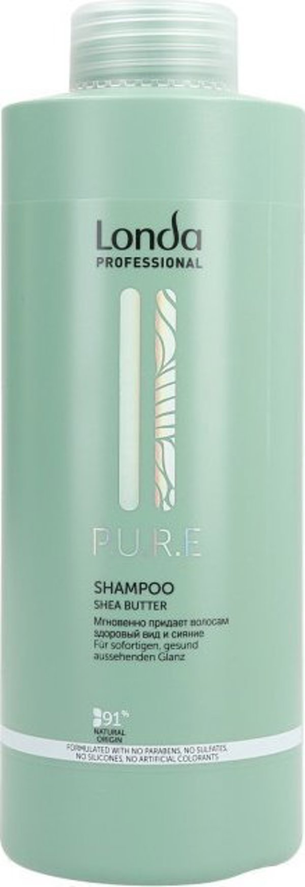 Londa Professional P.U.R.E vegan Σαμπουάν με βούτυρο καριτέ, 1000 ml