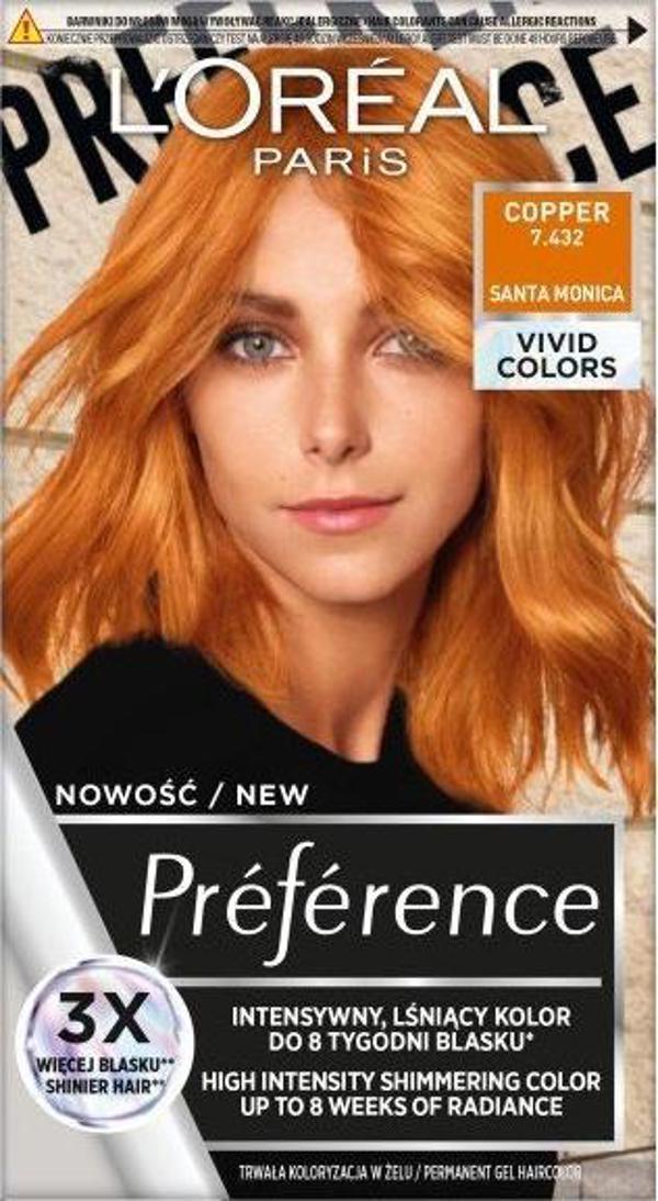 L’Oreal Paris L'OREAL_Preference Vivid Colors βαφή μαλλιών 7.432 Cooper