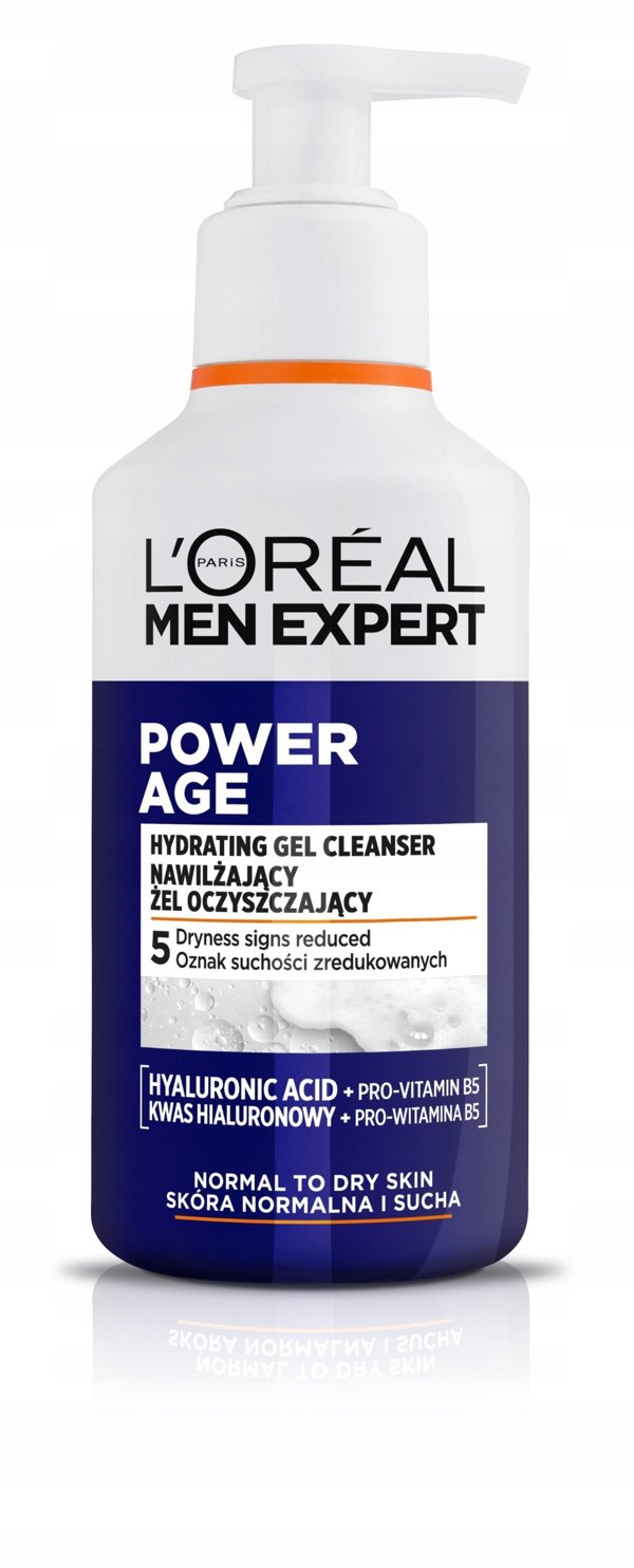 L'OREAL Men Expert Power Age Ενυδατικό Τζελ Καθαρισμού Προσώπου για Άνδρες 260ml