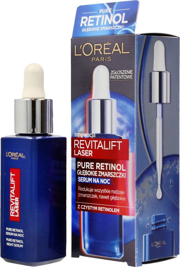 Ορός L’Oreal Paris Revitalift Laser Pure Retinol για μείωση των ρυτίδων τη νύχτα 30 ml