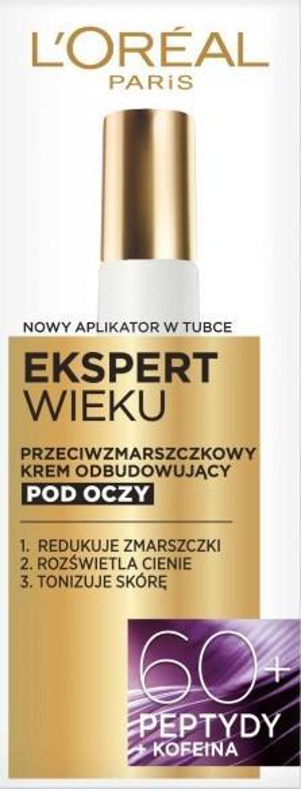 L’Oreal Paris LOREAL_Age Specialist Ειδικός Ηλικίας 60+ αντιρυτιδική κρέμα αναδόμησης για τα μάτια 15ml