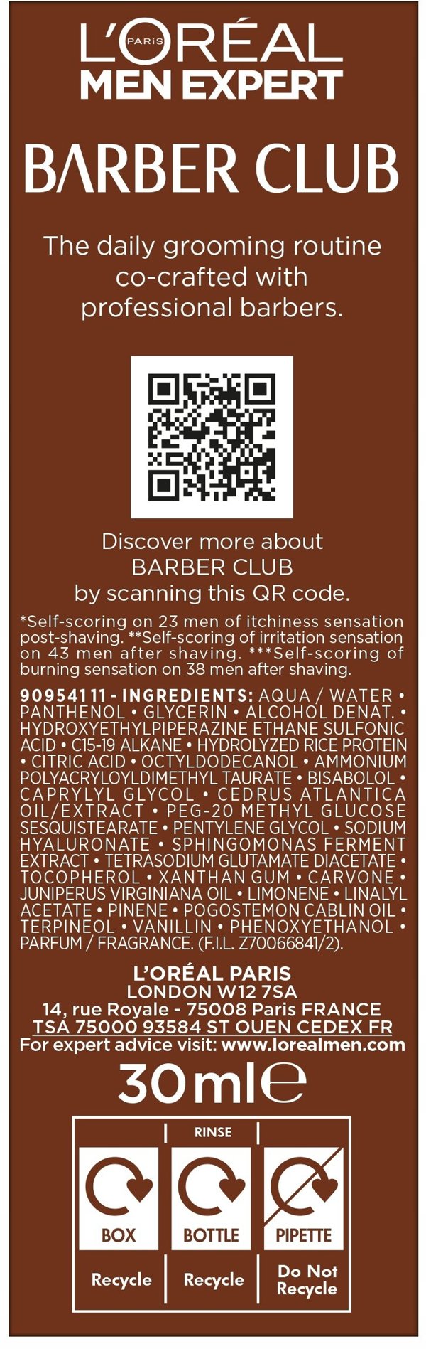 L'OREAL_Men Expert Barberclub Repair Serum serum do twarzy 30ml