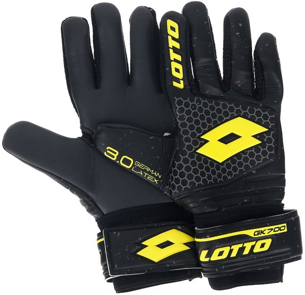 Γάντια LOTTO GLOVE GK 700 II Junior All Black/Acacia Green 11.0