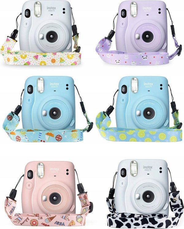 LoveInstant Ιμάντας Λαιμού για Fujifilm Instax Mini 11 8 9 70 90, Ρυθμιζόμενο Λουράκι Κάμερας, Θαλασσί Χρώμα