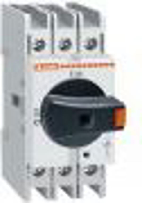 Lovato Electric μαύρο περιστροφικό κουμπί IP65 με άμεση εναλλαγή (GEX66ND)