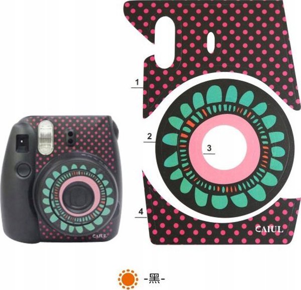 LoveInstant Αυτοκόλλητο Δέρμα για Fujifilm Instax Mini 8 - Μαύρο