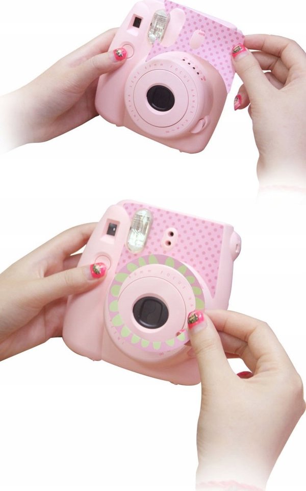 LoveInstant Αυτοκόλλητο Δέρμα για Fujifilm Instax Mini 8 - Μαύρο