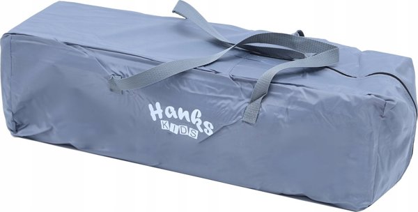 Hanks Kids Παιδικό Κρεβάτι Ταξιδιού 2 Επιπέδων, Grey