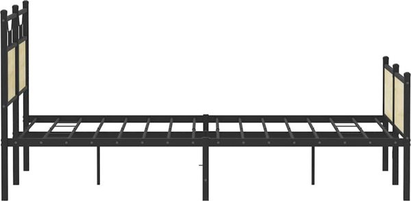 vidaXL Κρεβάτι Διπλό, Sonoma Δρυς, 150x200 εκ., Χωρίς Στρώμα