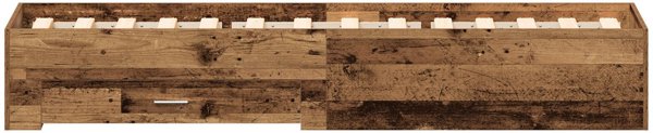 Κρεβάτι με πλαίσιο από παλιό ξύλο 90x200 cm Μηχανικό ξύλο