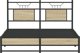 vidaXL Κρεβάτι 150x200 εκ., Δρυς Sonoma, Χωρίς Στρώμα