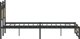 vidaXL Κρεβάτι 150x200 εκ., Δρυς Sonoma, Χωρίς Στρώμα