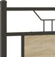 vidaXL Κρεβάτι 150x200 εκ., Δρυς Sonoma, Χωρίς Στρώμα