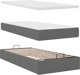 Krevati Ottoman me Stroma Skouro Gkri 90x200 cm Yfasma