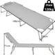 ΠΤΥΣΣΟΜΕΝΟ ΚΡΕΒΑΤΙ ΚΑΜΠΙΝΓΚ 3 ΘΕΣΕΩΝ 190X75X30CM ΣΚΟΥΡΟ ΓΚΡΙ