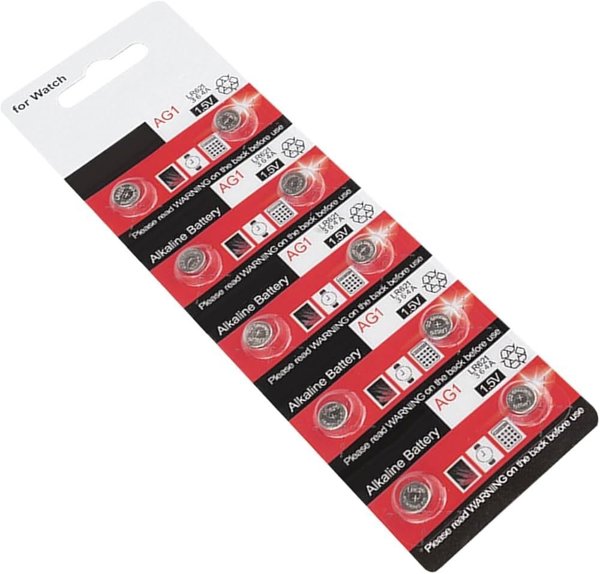 LR60 / LR621 / 364  / AG1   BATTERI    ALKALINE    10- PAK