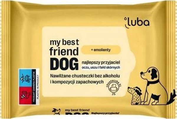 LUBA Dog nawilzane chusteczki do pielegnacji wrazliwych miejsc 25 szt
