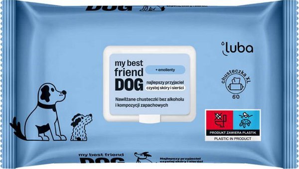 LUBA_Dog Υγρά Μαντηλάκια Καθαρισμού και Προστασίας 60 Τεμ