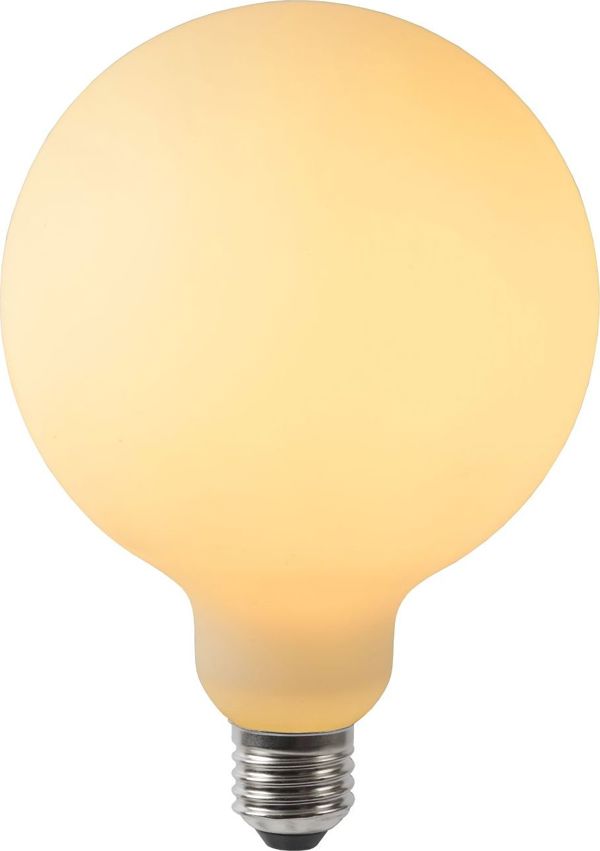 Lucide E27 LED Λευκή Θολωτή Λάμπα 5W Θερμό Φως