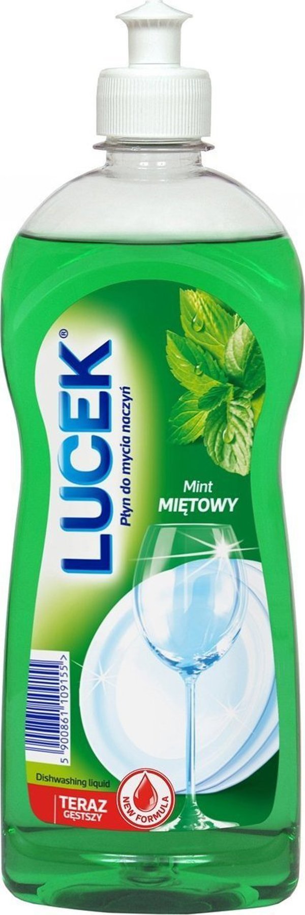 Lucek Υγρό Πλυσίματος Πιάτων Μέντα, 500ml