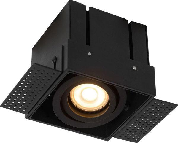 Lucide Wpust podtynkowy czarny Lucide TRIMLESS 09925/01/30
