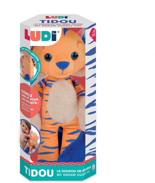 LUDI minkštas žaislas tigriukas Tidou