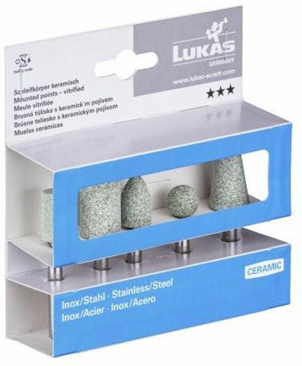 Σετ 5 κεραμικών ακονιστικών LUKAS, ανοξείδωτα/χάλυβας