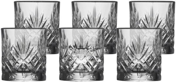 Lumarko Lyngby Glas Σφηνάκια Melodia από Κρύσταλλο, 8cl, Σετ 6 Τεμαχίων