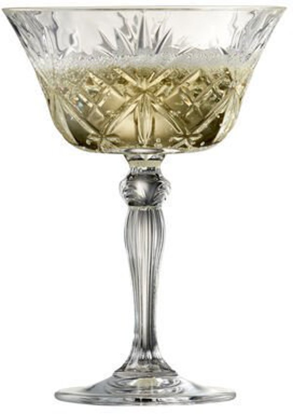 Lumarko Lyngby Glas Melodia Ποτήρια Σαμπάνιας Coupe, Κρυστάλλινα, 26 cl, Σετ 4 Τεμάχια