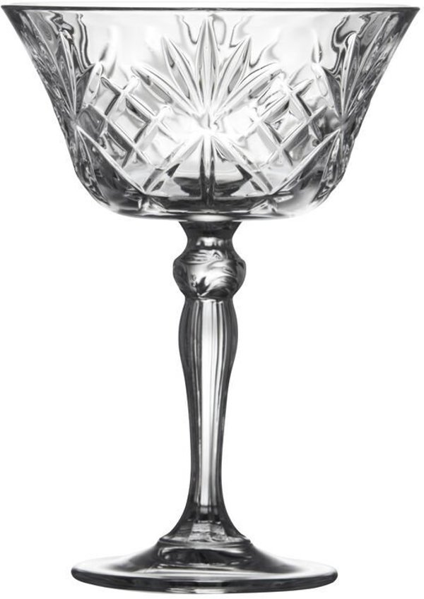 Lumarko Lyngby Glas Melodia Ποτήρια Σαμπάνιας Coupe, Κρυστάλλινα, 26 cl, Σετ 4 Τεμάχια