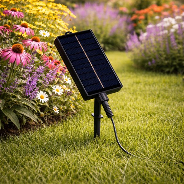 Lumiled Ηλιακή Γιρλάντα Φωτισμού 2σε1 230V, 15 LED Spiral, 11.58m με Τηλεχειριστήριο