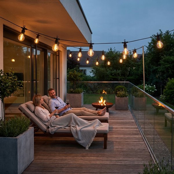 Lumiled Ηλιακή Γιρλάντα Φωτισμού 2σε1 230V, 15 LED Spiral, 11.58m με Τηλεχειριστήριο
