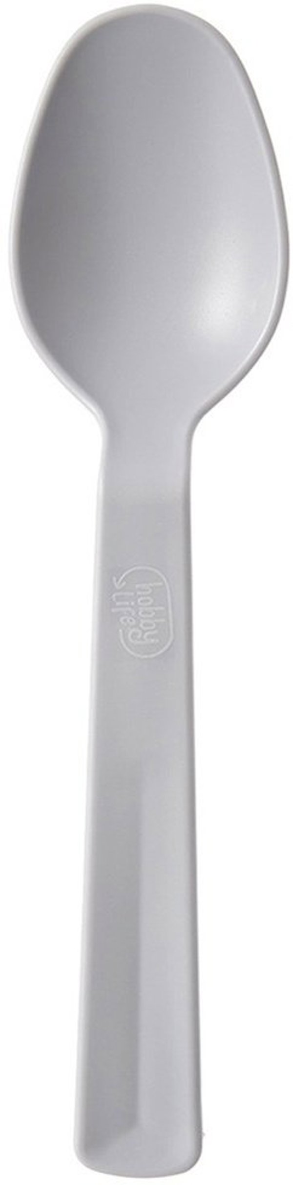 Lumarko Σετ 6 Πλαστικά Κουτάλια Sandy Orion, Ελαφριά και Ανθεκτικά, Γκρι