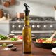 Lumarko Γυάλινο Μπουκάλι για Ελαιόλαδο και Ξίδι, 210 ml, Σκούρο Καφέ με Δοσομετρητή