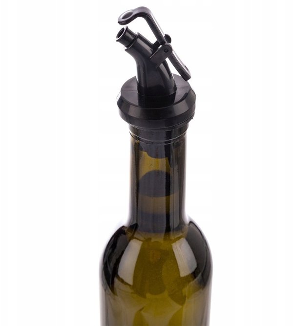 Lumarko Γυάλινο Μπουκάλι για Ελαιόλαδο και Ξίδι, 210 ml, Σκούρο Καφέ με Δοσομετρητή