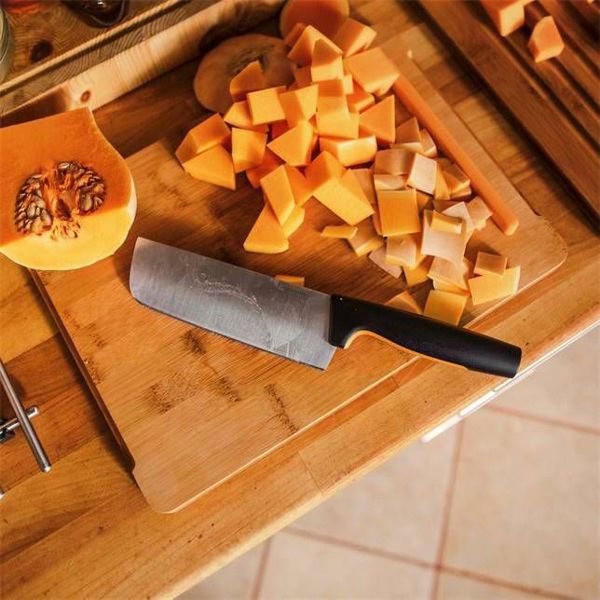 Fiskars Μαχαίρι Nakiri 16cm από Ιαπωνικό Ανοξείδωτο Χάλυβα - Λειτουργικό Μαχαίρι Κοπής Λαχανικών