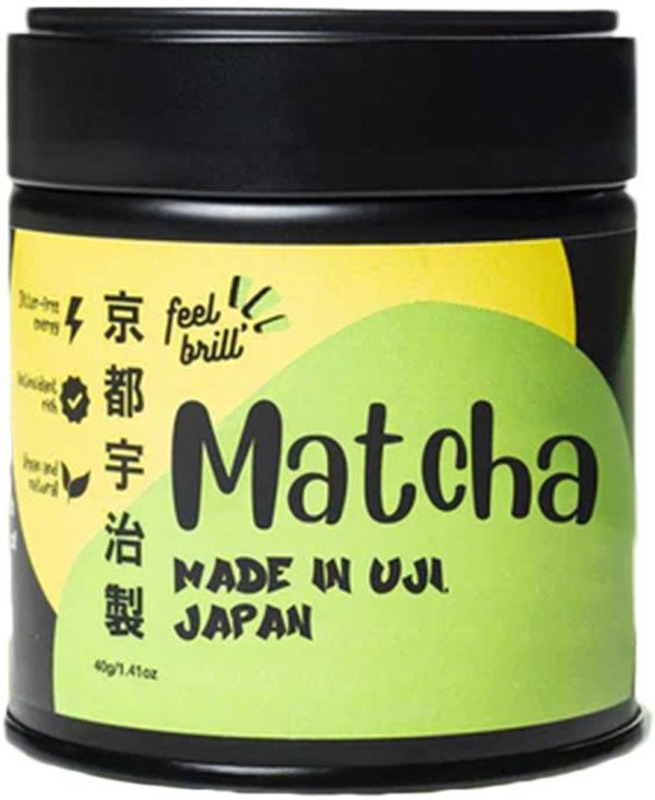 Ειδικό πράσινο τσάι matcha από το Uji Feel Brill, 40 g