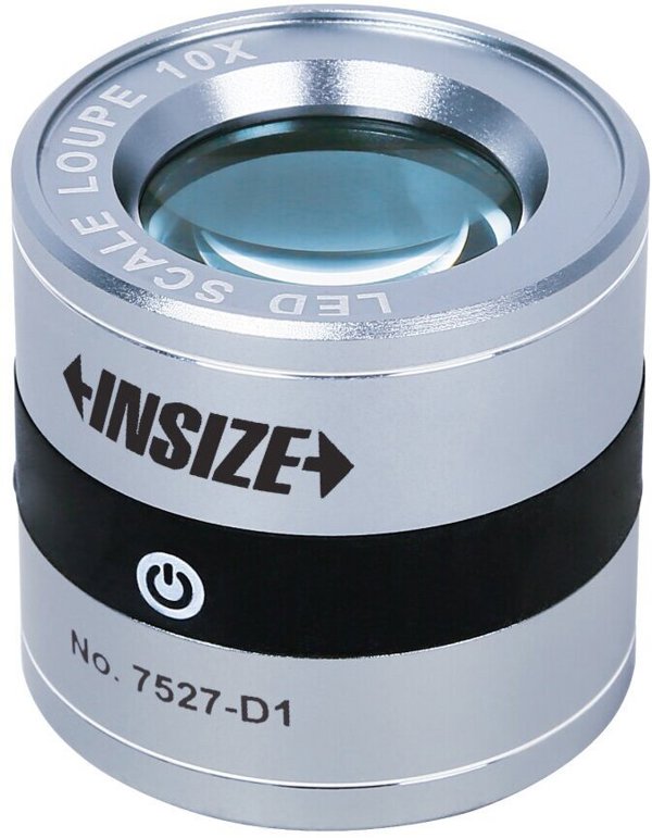 Μεγεθυντικός Φακός Μέτρησης Insize 10x, Κλίμακα 12-0-12/0.1 mm, Επαγγελματικός Φακός Ακρίβειας