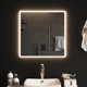 Καθρέφτης μπάνιου vidaXL με LED, 60x60 cm