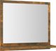 vidaXL Καθρέφτης μπάνιου, καπνιστή δρυς, 40x10,5x37 εκ