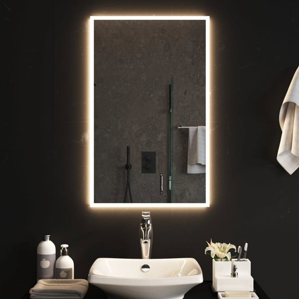 Καθρέφτης μπάνιου vidaXL με LED 50x80 cm
