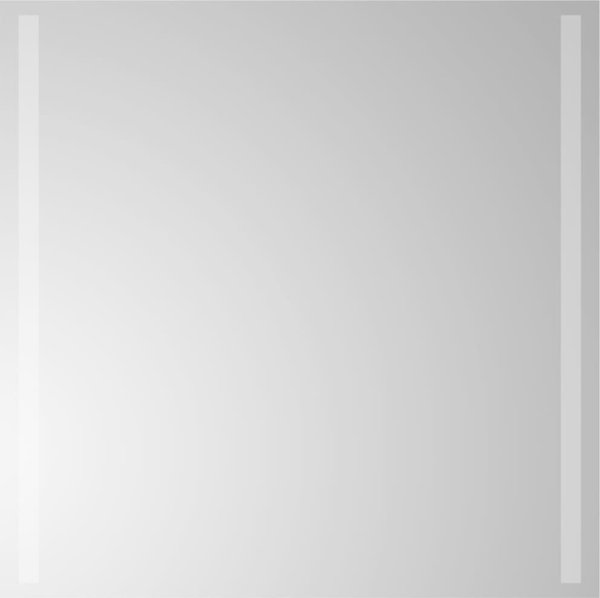 vidaXL Καθρέφτης μπάνιου με LED, 60x60 cm
